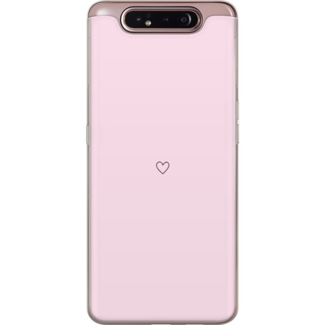 Mobile case for Samsung Galaxy A80 with Heart design