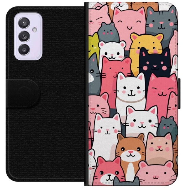 Wallet case for Samsung Galaxy A82 5G with Cat pattern design