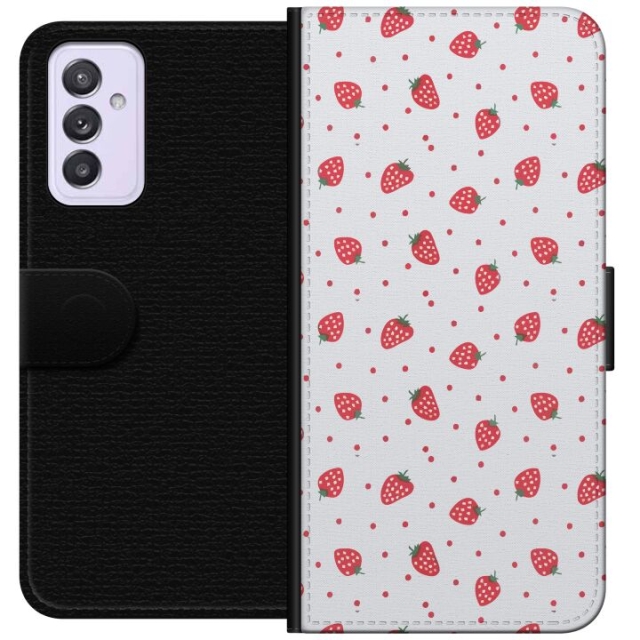 Wallet case for Samsung Galaxy A82 5G with Strawberries design