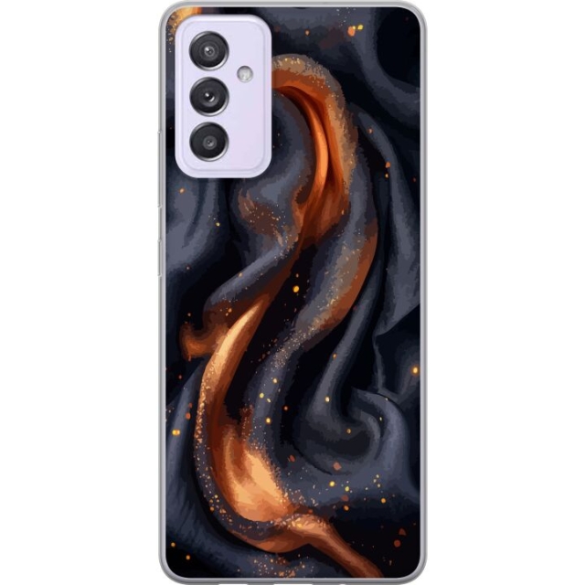 Mobile case for Samsung Galaxy A82 5G with Fiery silk design