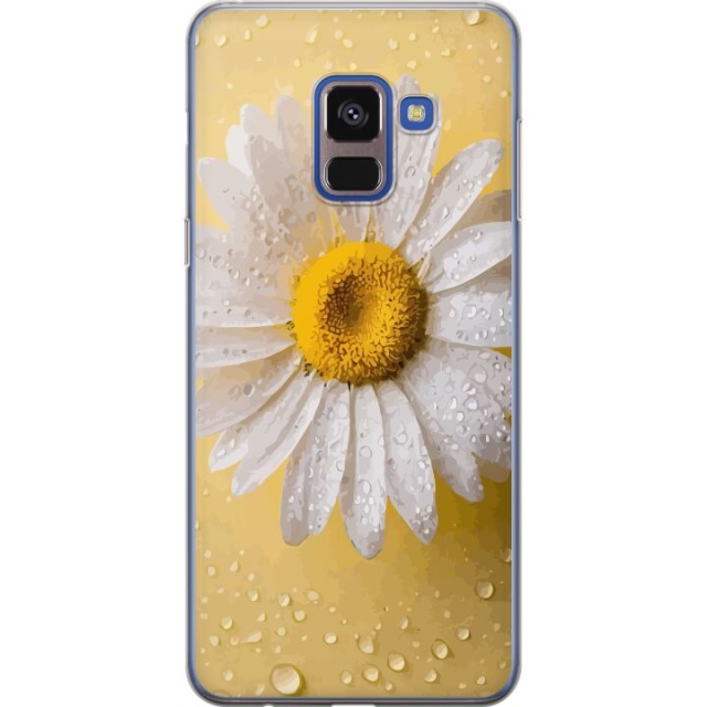 Mobile case for Samsung Galaxy A8 (2018) with Porslinsblomma design