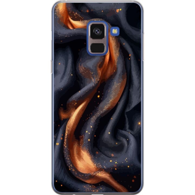 Mobile case for Samsung Galaxy A8 (2018) with Fiery silk design