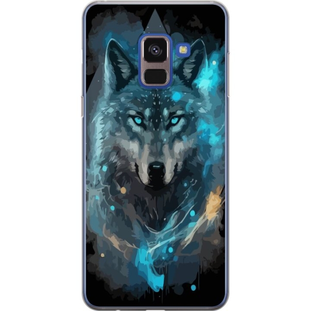 Mobile case for Samsung Galaxy A8 (2018) with Wolf design