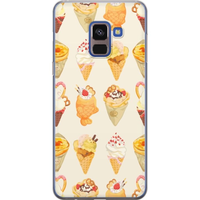 Mobile case for Samsung Galaxy A8 (2018) with Glassy design