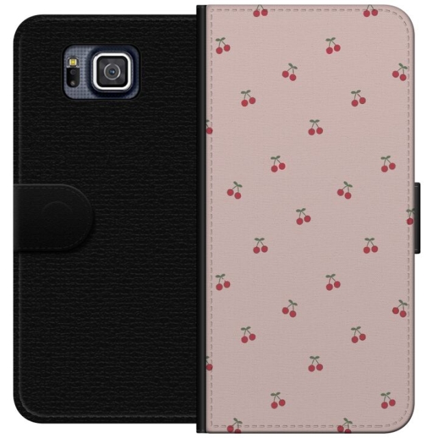 Wallet case for Samsung Galaxy Alpha with Cherry design