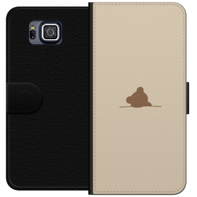 Wallet case for Samsung Galaxy Alpha with Nalle design