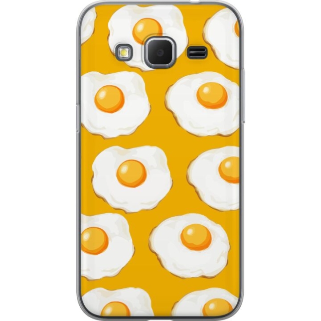 Mobile case for Samsung Galaxy Core Prime with Fried egg design