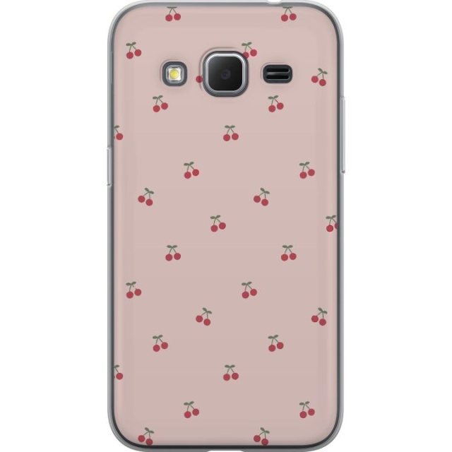 Mobile case for Samsung Galaxy Core Prime with Cherry design