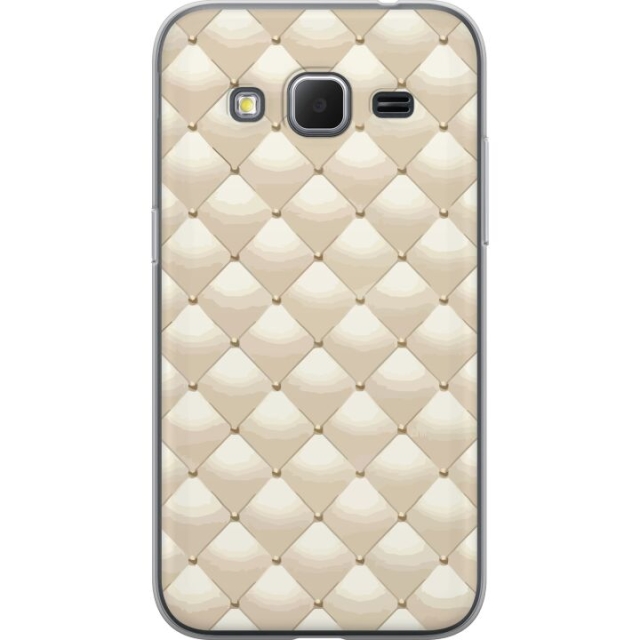 Mobile case for Samsung Galaxy Core Prime with Gold shine design