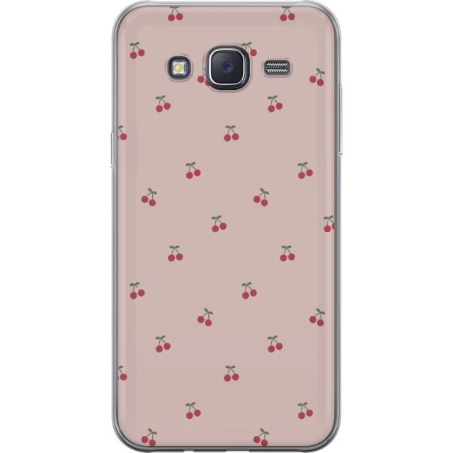 Mobile case for Samsung Galaxy J5 with Cherry design
