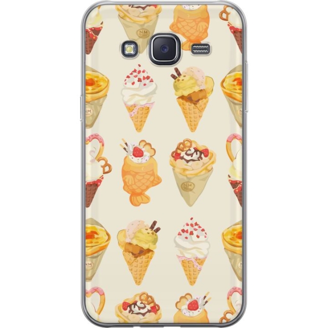 Mobile case for Samsung Galaxy J5 with Glassy design