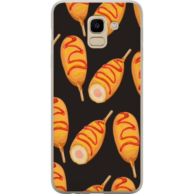 Mobile case for Samsung Galaxy J6 with Chicken drumstick design