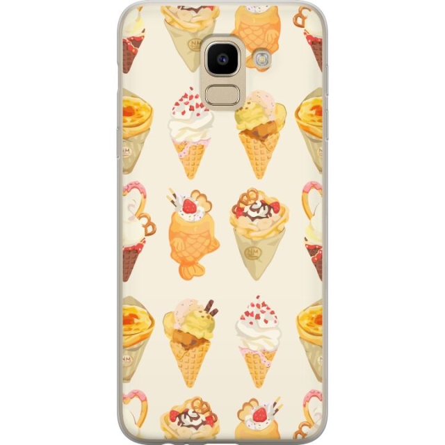 Mobile case for Samsung Galaxy J6 with Glassy design