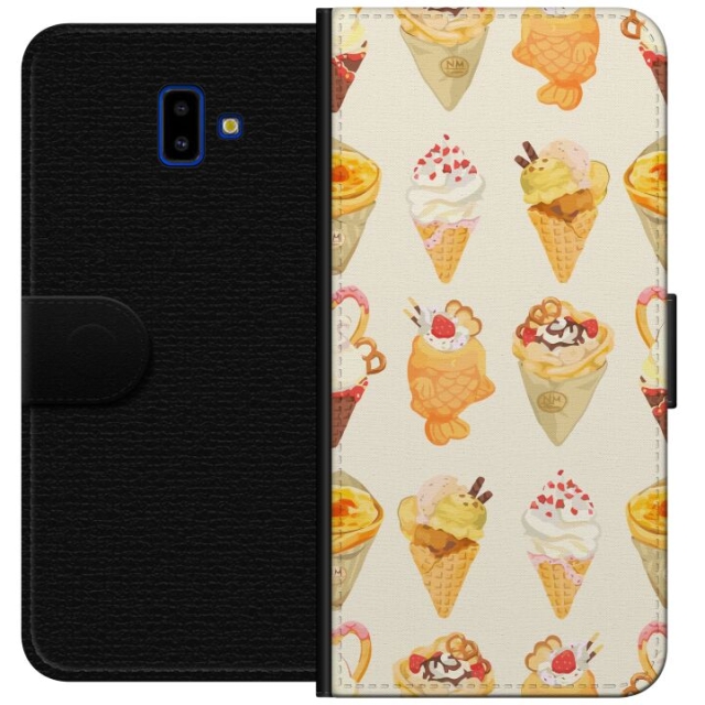 Wallet case for Samsung Galaxy J6+ with Glassy design