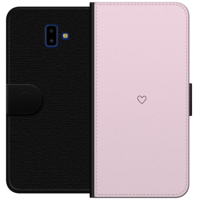 Wallet case for Samsung Galaxy J6+ with Heart design