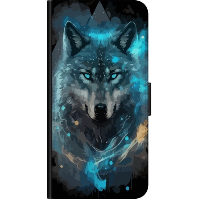Wallet case for Samsung Galaxy Note10 Lite with Wolf design