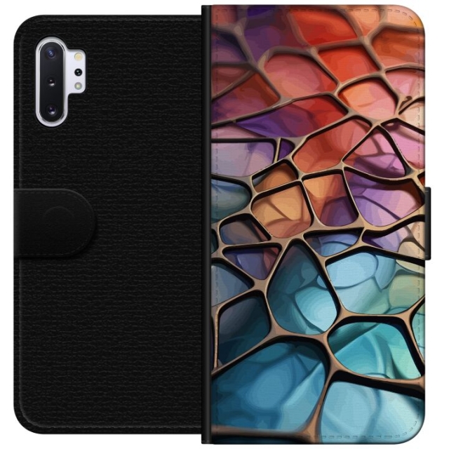 Wallet case for Samsung Galaxy Note10+ with Metallic pattern design