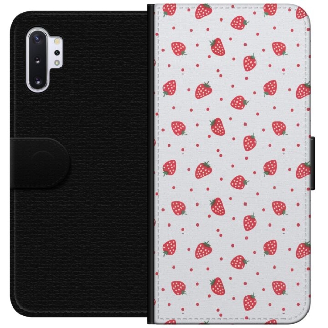 Wallet case for Samsung Galaxy Note10+ with Strawberries design