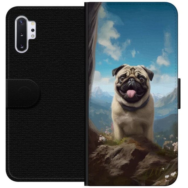 Wallet case for Samsung Galaxy Note10+ with Happy Dog design