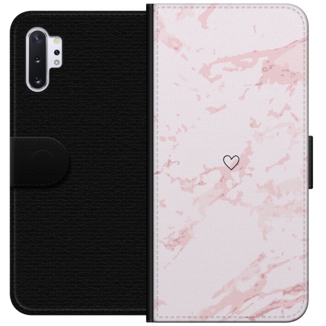 Wallet case for Samsung Galaxy Note10+ with Pink Heart design