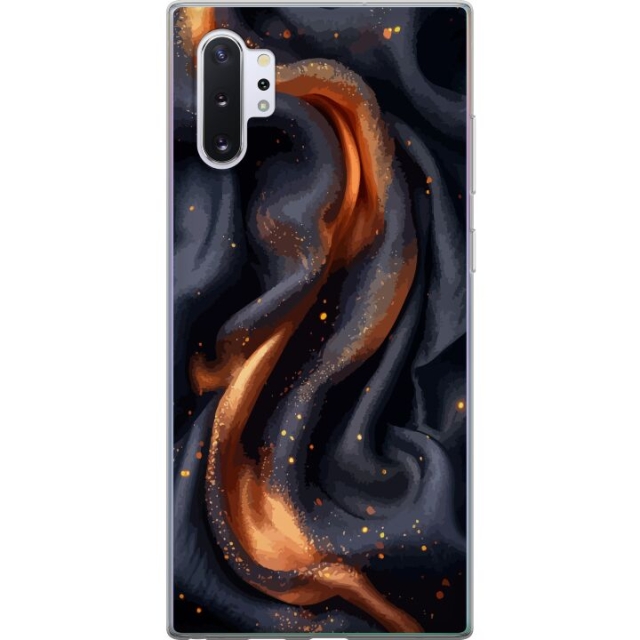 Mobile case for Samsung Galaxy Note10+ with Fiery silk design