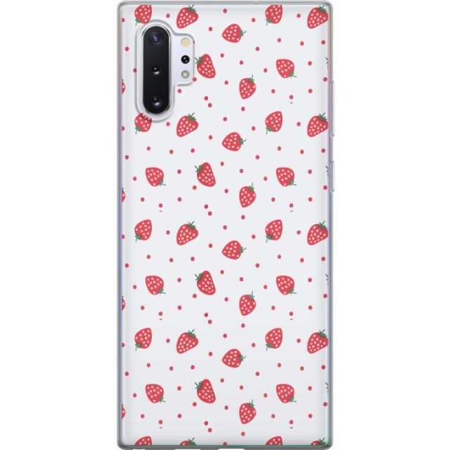 Mobile case for Samsung Galaxy Note10+ with Strawberries design