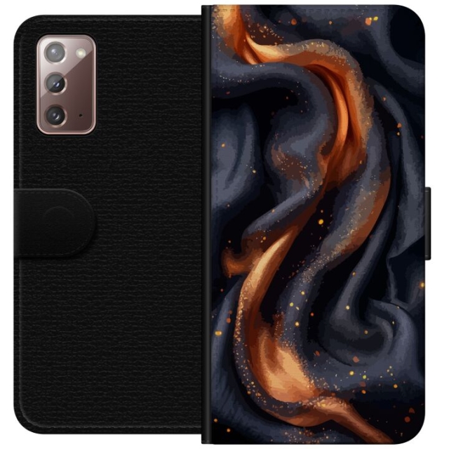 Wallet case for Samsung Galaxy Note20 with Fiery silk design