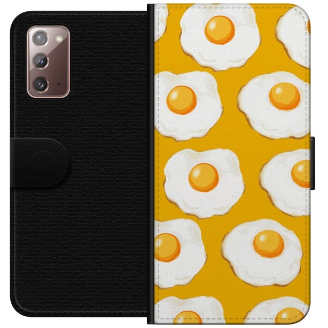 Wallet case for Samsung Galaxy Note20 with Fried egg design