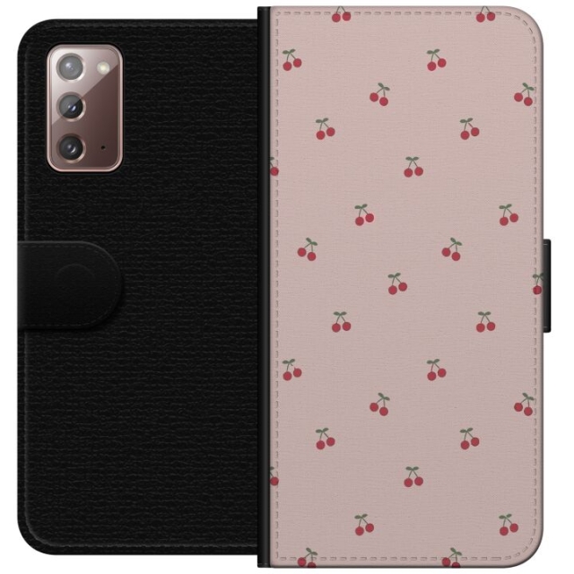 Wallet case for Samsung Galaxy Note20 with Cherry design