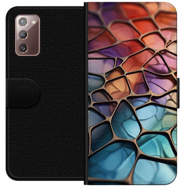 Wallet case for Samsung Galaxy Note20 with Metallic pattern design