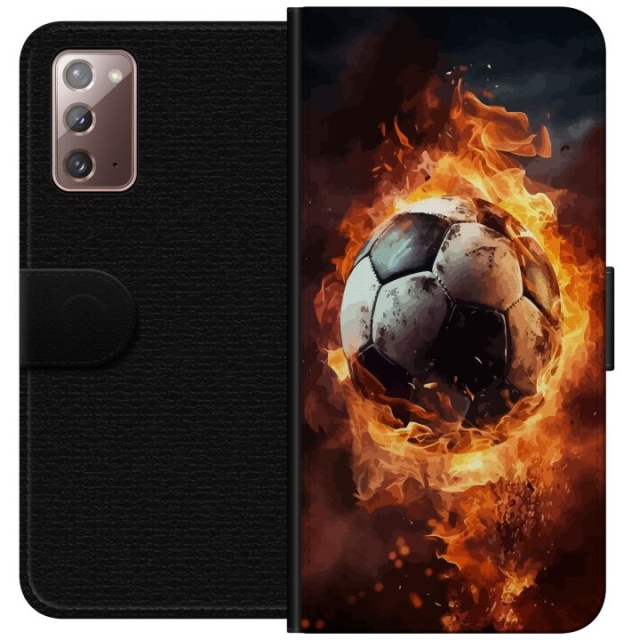Wallet case for Samsung Galaxy Note20 with Football design