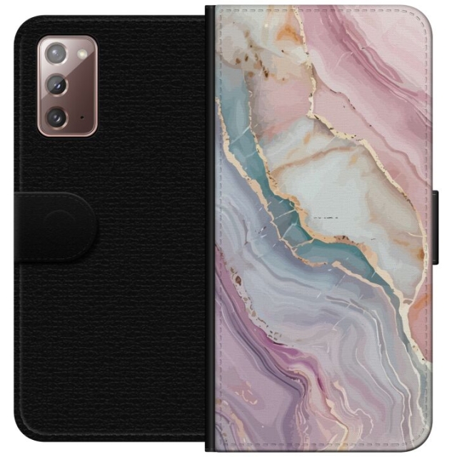 Wallet case for Samsung Galaxy Note20 with Marble design