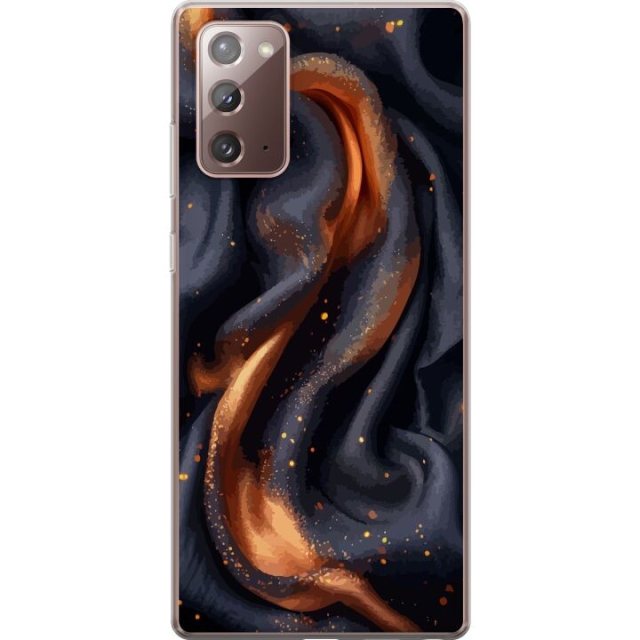 Mobile case for Samsung Galaxy Note20 with Fiery silk design