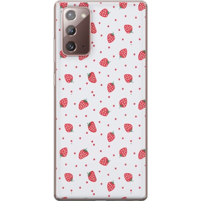 Mobile case for Samsung Galaxy Note20 with Strawberries design