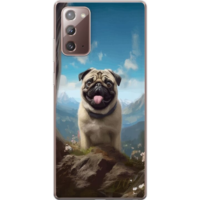 Mobile case for Samsung Galaxy Note20 with Happy Dog design