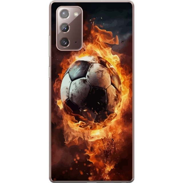 Mobile case for Samsung Galaxy Note20 with Football design