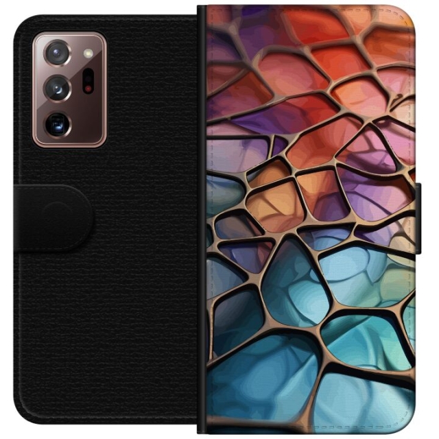 Wallet case for Samsung Galaxy Note20 Ultra with Metallic pattern design