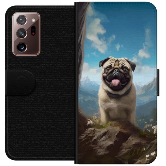 Wallet case for Samsung Galaxy Note20 Ultra with Happy Dog design