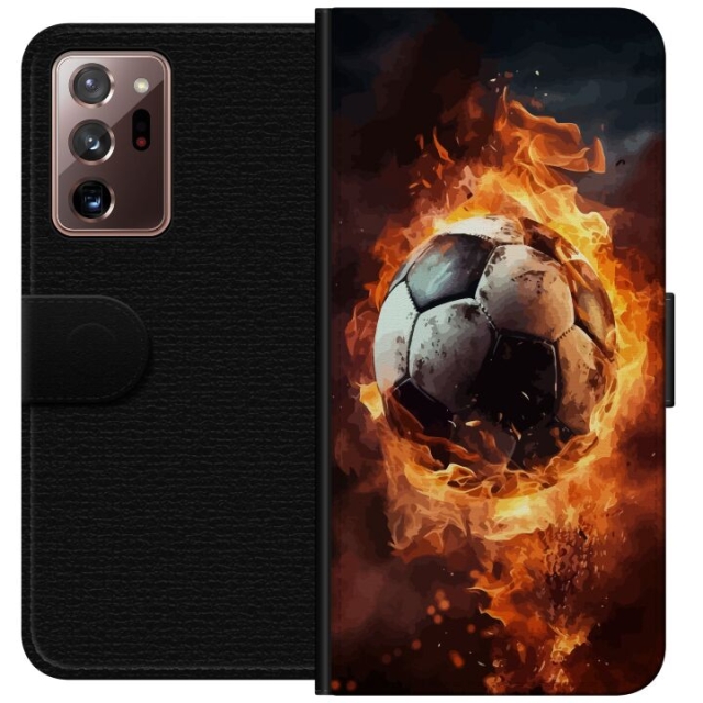Wallet case for Samsung Galaxy Note20 Ultra with Football design