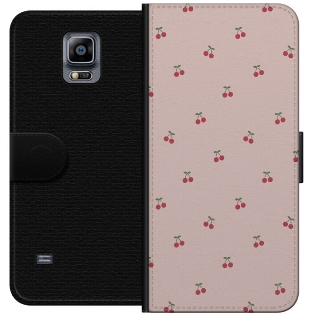Wallet case for Samsung Galaxy Note 4 with Cherry design