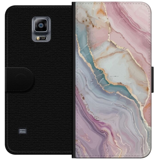 Wallet case for Samsung Galaxy Note 4 with Marble design