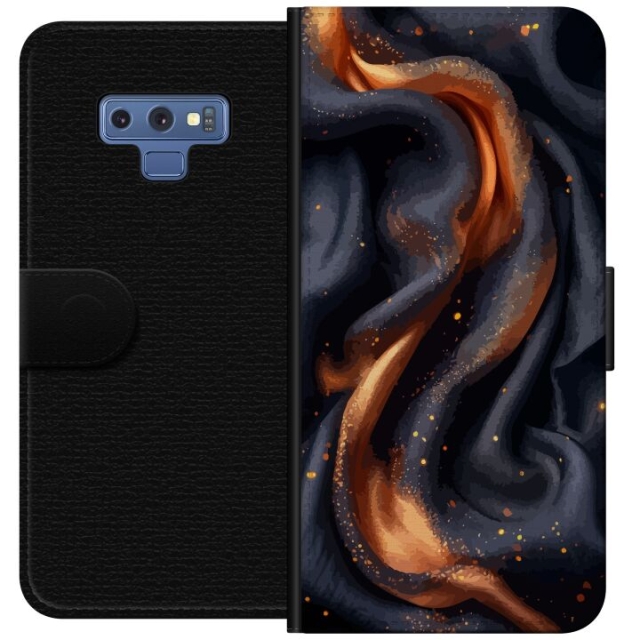Wallet case for Samsung Galaxy Note9 with Fiery silk design