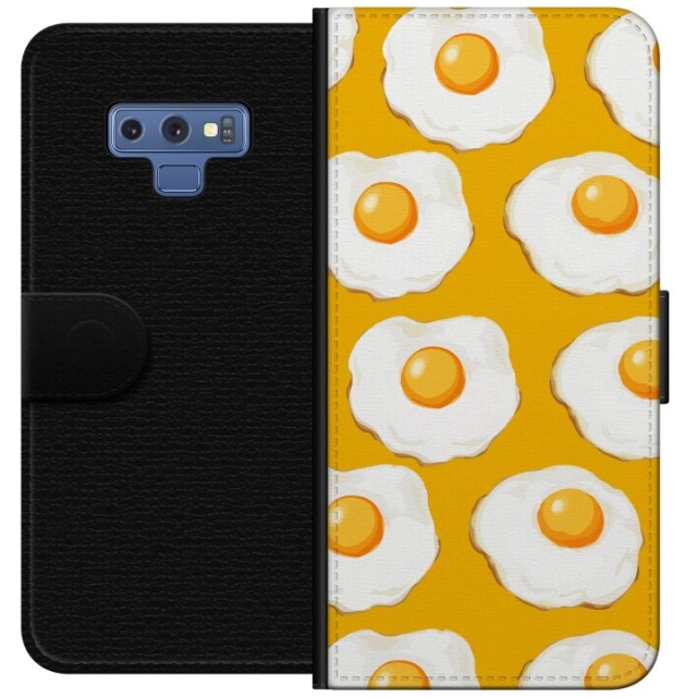 Wallet case for Samsung Galaxy Note9 with Fried egg design