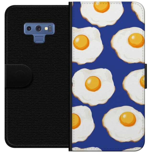 Wallet case for Samsung Galaxy Note9 with Fried eggs design