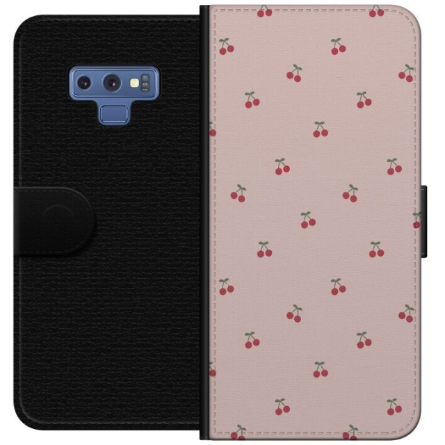 Wallet case for Samsung Galaxy Note9 with Cherry design