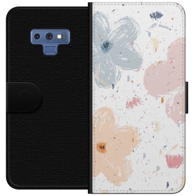 Wallet case for Samsung Galaxy Note9 with Flowers design