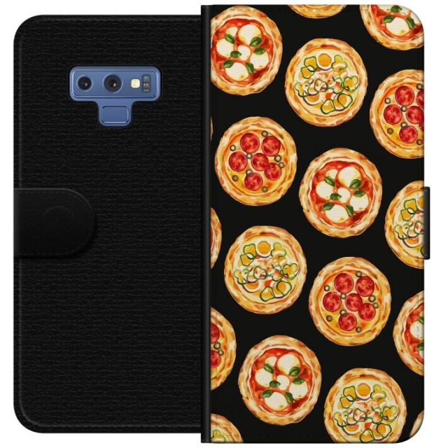 Wallet case for Samsung Galaxy Note9 with Pizza design
