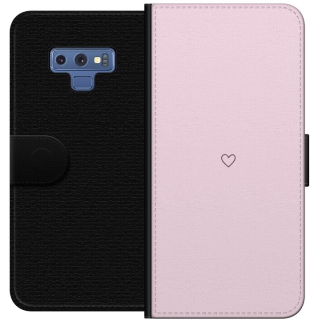 Wallet case for Samsung Galaxy Note9 with Heart design