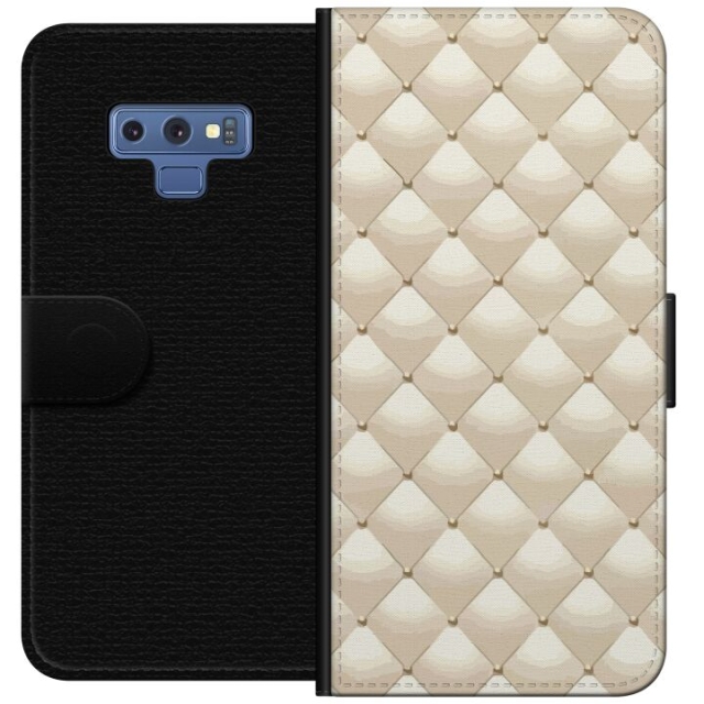 Wallet case for Samsung Galaxy Note9 with Gold shine design