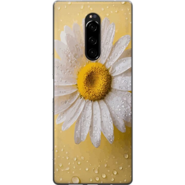 Mobile case for Sony Xperia 1 with Porslinsblomma design